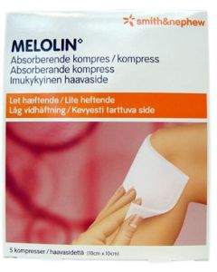 Melolinkompress 10x10cm steril, 5stk