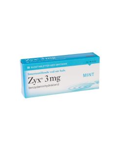 Zyx sugetab 3mg mint 20stk