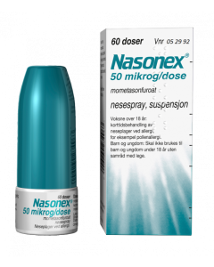 Nasonex 50mcg/dose nesespray 60doser