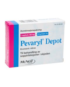 Pevaryl Depot Kombinasjonspakke Vagitorier/Krem