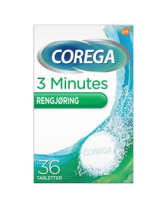 CoregaRensetabletter for tannprotese 36stk