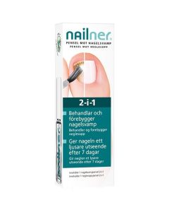 Nailner 2-i-1 pensel mot neglesopp 5ml
