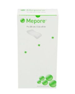 Mepore selvheftende kompress 9x20cm, 30stk
