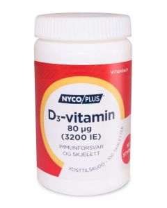 Nycoplus D3-vitamin 80mcg tabletter 100stk