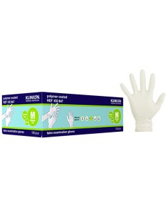 Hanske latex kort Medium, pudderfri, 100 stk,