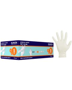 Hanske latex kort Small, pudderfri, 100 stk,