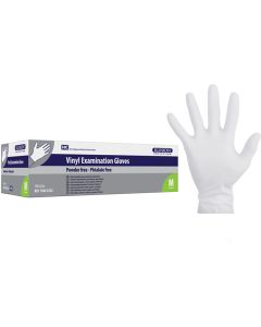 Hanske vinyl kort Medium, pudderfri, ftalatfrie 100 stk,