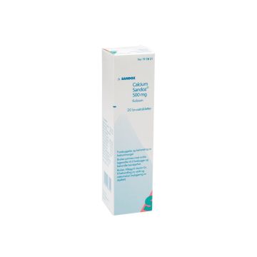 Calcium-Sandoz brusetabletter 500mg 20stk