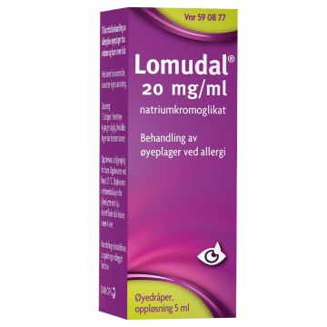 Lomudal Øyedråper 20mg/ml
