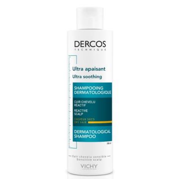 Vichy Dercos Technique Ultra Soothing Sjampo til tørt hår 200ml